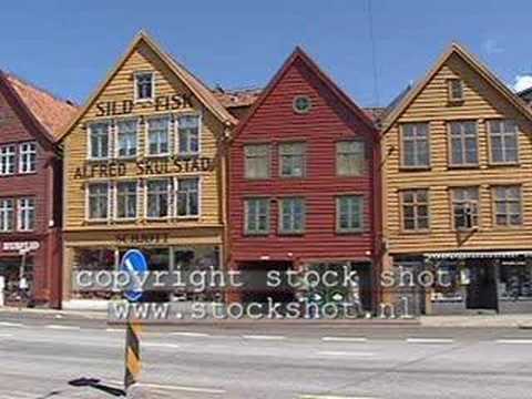 Bryggen, the ancient port of Bergen in Norway, was an important Hanseatic town from the 14th to the 16th century. This is clearly visible from the characteristic wooden houses. Officially designated by UNESCO as World Heritage Site, this site is to be safeguarded for the future as a testimony to its enduring past. Visit WWW.STOCKSHOT.NL for highres version or broadcast video footage. More culture available!