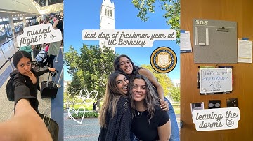 move out day freshman year vlog (uc berkeley)!!!