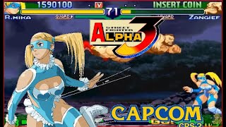 Street Fighter Alpha 3(Zero 3) Expert difficulty Rainbow Mika 2:0 Playthrough