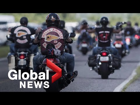 Hells Angels roll towards Canadian farm for massive weekend party