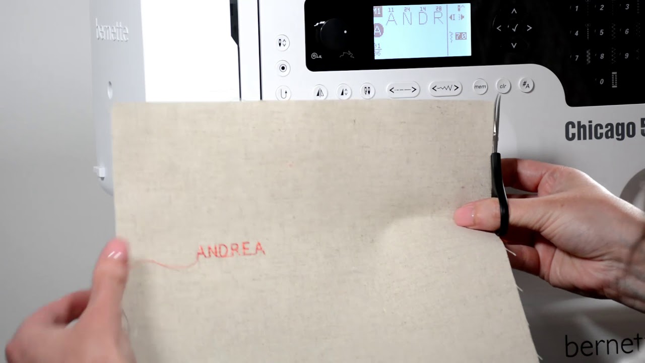 Bordadora y Máquina de coser Bernette Chicago 7 curso de uso y manejo completo