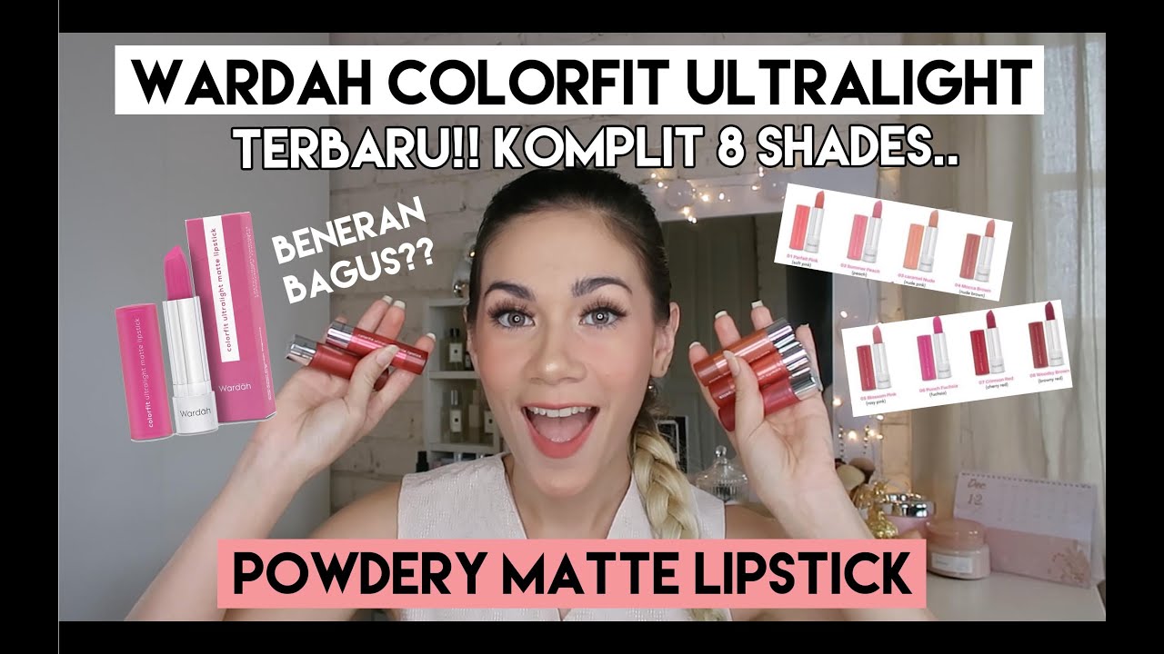 Wardah Colorfit Ultralight Powdery Matte Lipstick Review & Swatch