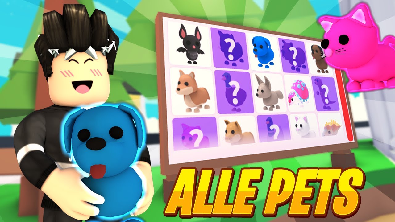 Wie Man Alle Pets In Adopt Me Bekommt Part 1 Roblox Deutsch Youtube