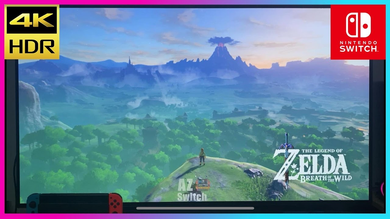 The Legend Of Zelda BOTW Nintendo Switch Oled Dock Mode Gameplay | LG Oled 4K HDR