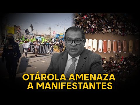 Otárola amenaza a manifestantes tras cargar con docenas de fallecidos: “no nos temblará la mano”