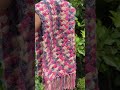 Crochet pink muffler💕 #crochet #dreamyloops #handmade #crochetlove