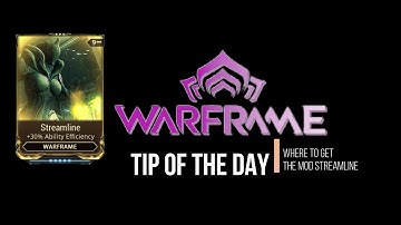 Warframe Where to get the mod Streamline