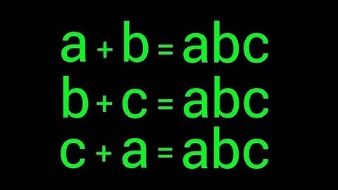 A Nice Algebra Problem | How to solve for a , b and c