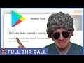 Scam Backfires When I Redeem $1K (Full 3.5h Call)