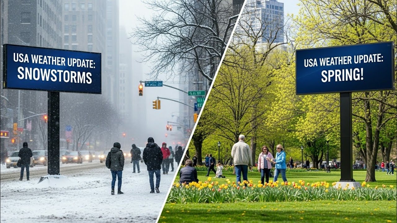 USA Weather Update: From Snowstorms to Spring!