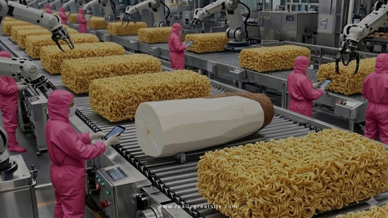 Noodle Process inside The Modern Noodle Factory – Amazing Noodle Making Process Step ...