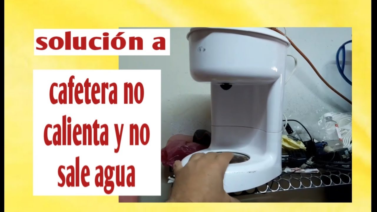 Reparar cafetera que no sale agua y no calienta - YouTube