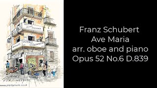 Download Lagu Schubert's Ave Maria oboe and piano | sheet music video MP3