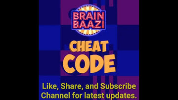 14 June 9pm Brain baazi CHEAT CODE social media today || brainbaazi cheatcode 14 June tonight 9 pm
