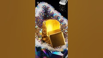 Shiny Gold Cube Carving  3D Visuals  #ASMRGold #GoldCubes # #SatisfyingVideo #GoldExtraction
