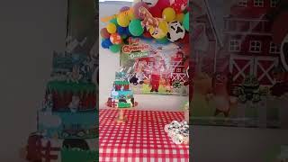 old Mcdonald had a farm theme birthday party | cocomelon birthday party #birthday #cocomelon #pastel