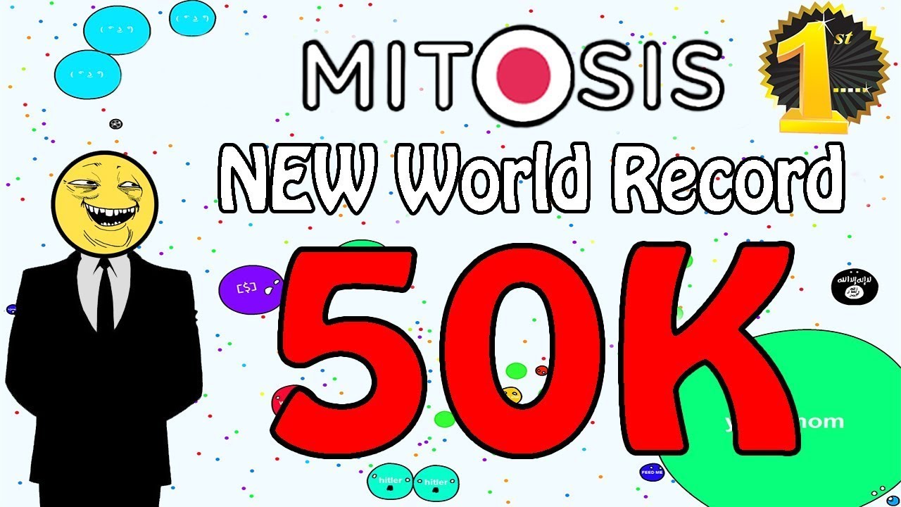 Mitosis   New World Record   50k Score   Epic vídeo   YT  New Agario