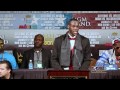 Deontay Wilder brings the heavyweight title back to America. -Post Fight Press Conference.