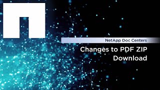 Downloading PDFs from NetApp Documentation Centers