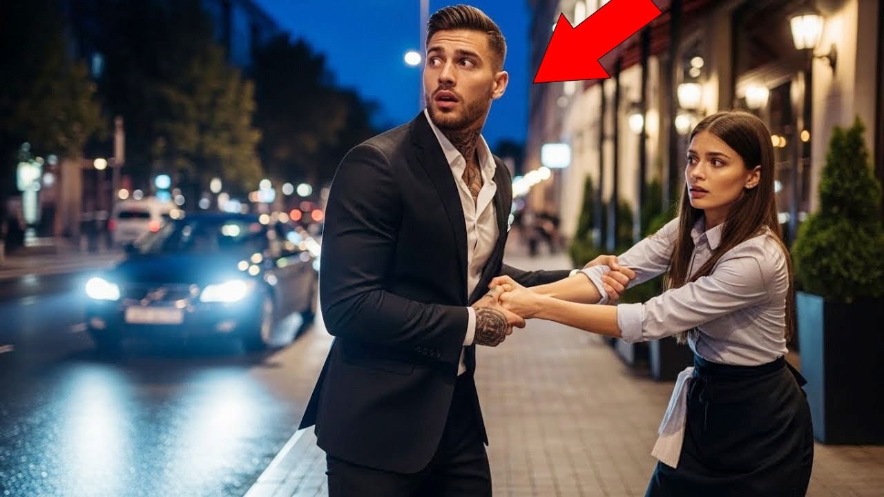 Waitress Grabbed the Mafia Boss's Hand — Seconds Before the Car Hit Where He Stood
