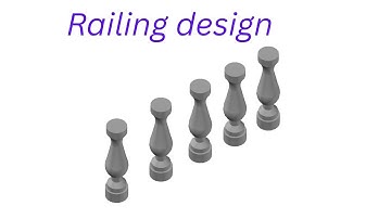 Make This Beautiful Railing in AutoCAD 3D!