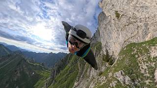 Wingsuit flying a beautiful grass line | Immersive 360 VR
