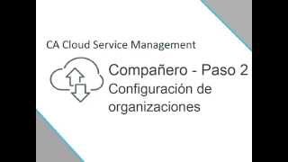 Step 2 - Setup Organizations and Users (Spanish)