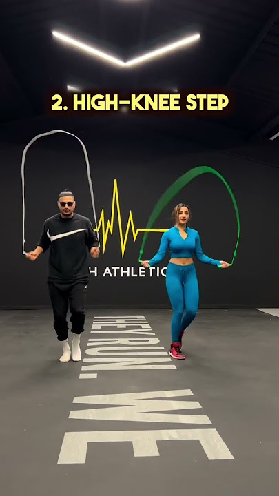 4 easy ways to warm up with a jump rope!🔥 #rushathletics
