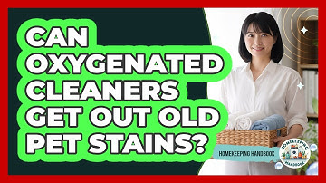 Can Oxygenated Cleaners Get Out Old Pet Stains?