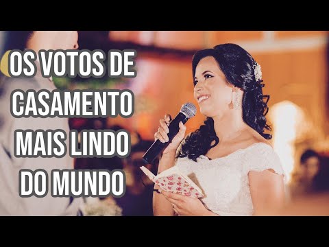 Votos de casamento cristão emocionante o MAIS LINDO DO MUNDO - Cíntia e Paulo