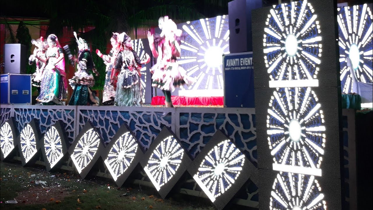 Radha Krishna dance | Raasleela Program | Light & Sound Setup| LED Wall | Avanti Events: 9691735655.