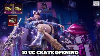 NEW TRICK 🤯 DIMENSIONAL DIVA CRATE OPENING | 10 UC CRATE OPENING IN BGMI/PUBG MOBILE