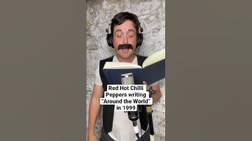 Thumbnail of Red Hot Chilli Peppers writing “Around the World” in 1999 #music #funny #redhotchilipeppers #rock