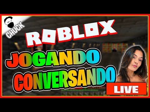 LIVE ROBLOX 🔴JOGANDO E CONVERSANDO