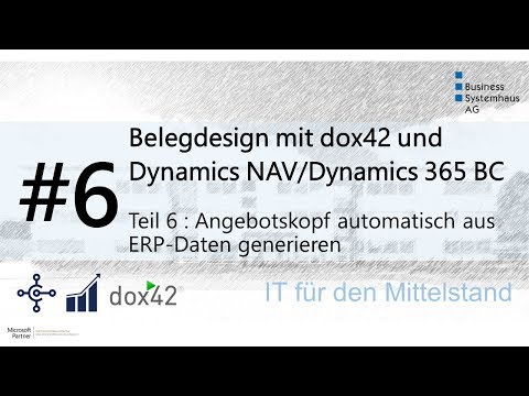 Dynamics NAV/Dynamics 365 Design Hack - Angebotskopf automatisch aus ERP-Daten