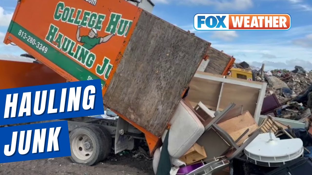 College Hunks Clean Up Debris After Hurricanes Helene, Milton - YouTube