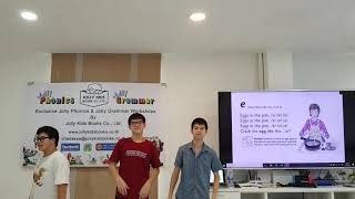 Jolly phonics songs and actions  - Group 2 - c k, e, h, r, m, d by Pizza, Persia & Perche