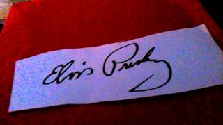 Elvis Presley Autogram