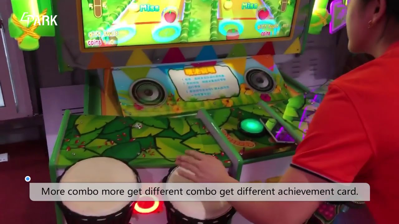 EPARK Tambourine Tribe,Hit drum game machine手鼓部落 YouTube