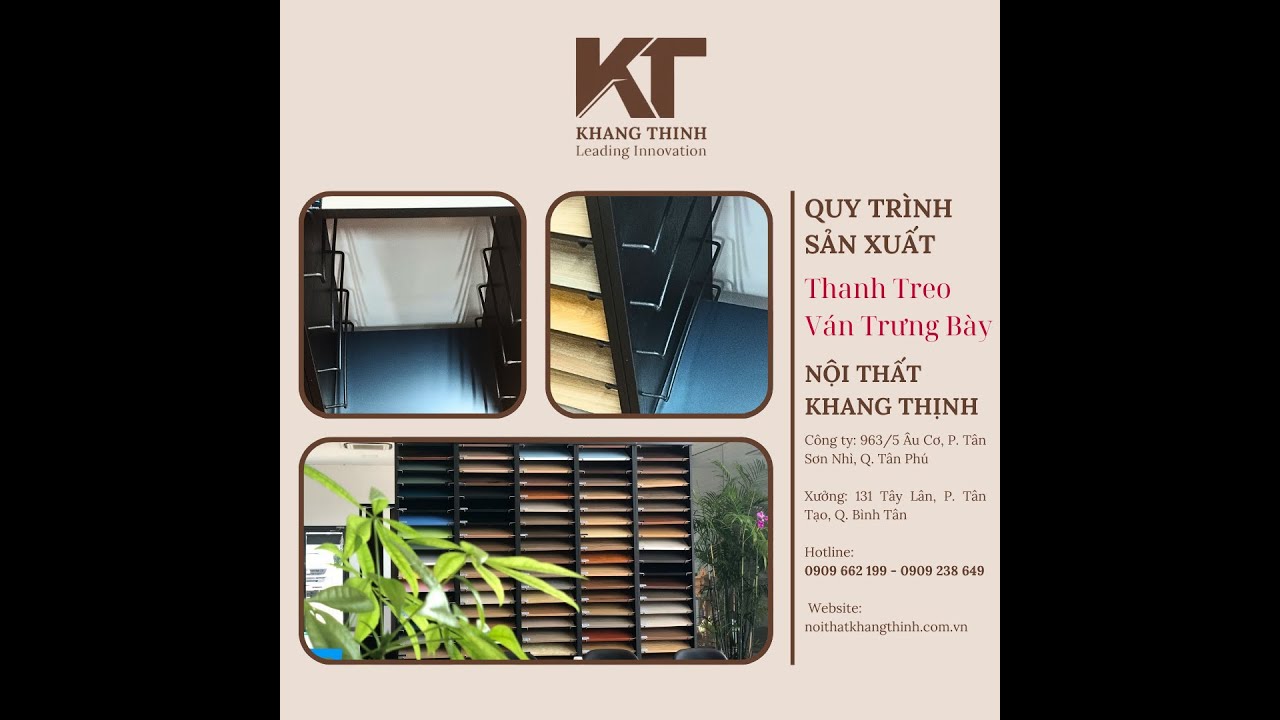 Quy Trình Sản Xuất Thanh Treo Kệ Trưng Bày Của Khang Thịnh