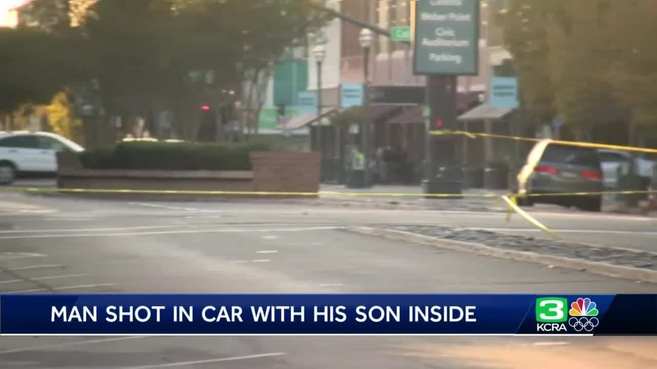 Man shot while inside vehicle with 6-year-old son, Stockton police say