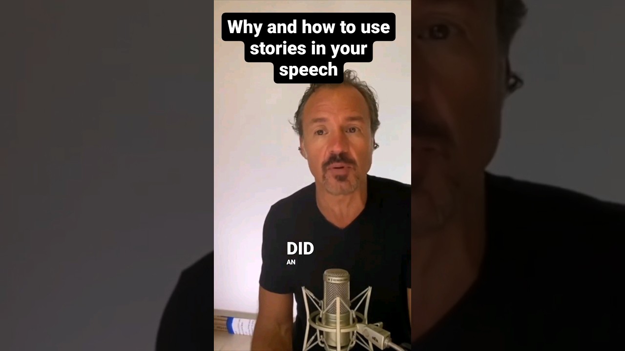 How to create connection with your audience how to use stories in your speeches. 