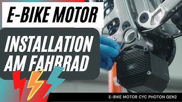 E-Bike Motor CYC Photon Gen2 - Installation am Fahrrad