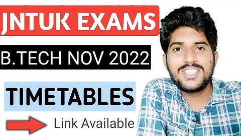 Jntuk b.tech 3-2 sem exams nov 2022