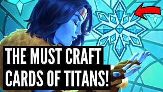 The MUST CRAFT cards from TITANS!