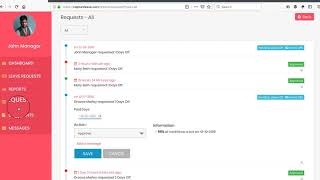 How to track vacations and leave of absence with CaptureLeave -  Manager demo