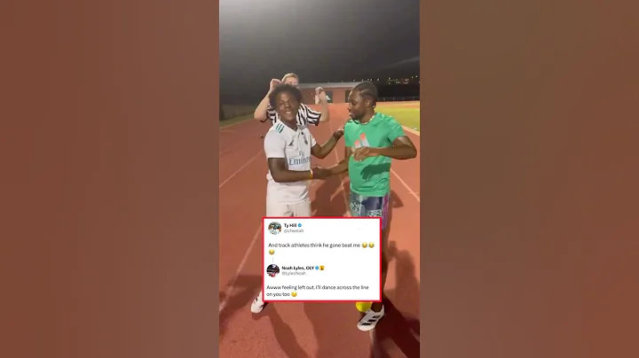 Tyreek Hill reacts to Speed and Noah race. Noah responds 👀🍿