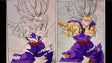 How to Draw Beast Gohan - Dragonball Super Hero