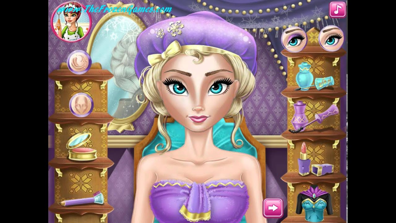 Watch Frozen Games Elsa Real Cosmetics