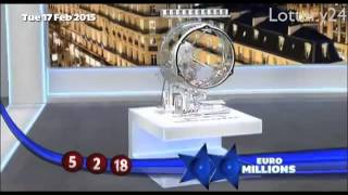 2015 02 17 Euro Millions Number and draw results